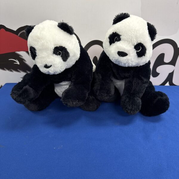 Two ikea kramig collectible panda teddies