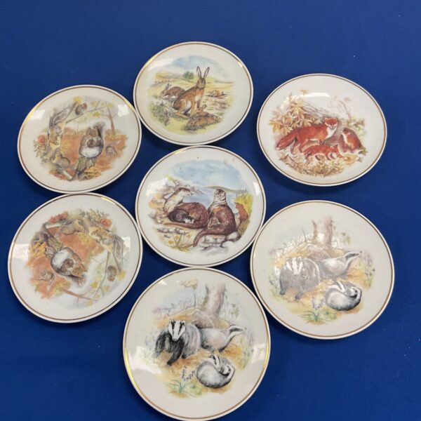 Seven wildlife of Britain 5” plates