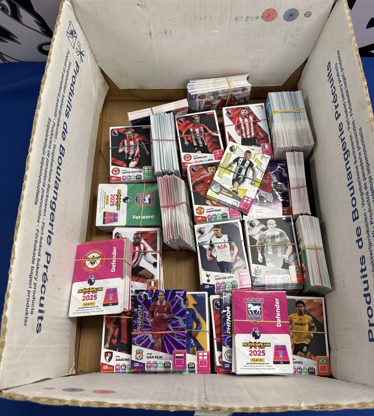 Job lot of panini Adrenalin 2025 football trading cards