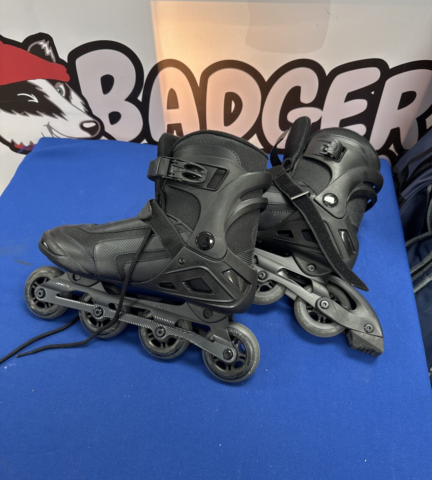 Pair of sfr air x-pro 80 adult roller blades with abec 5 bearings size 12