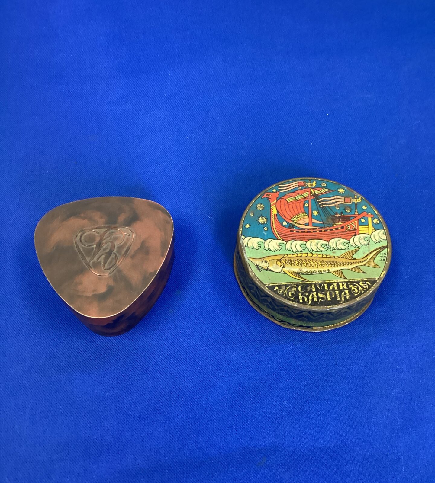Two vintage trinket boxes in Yardley