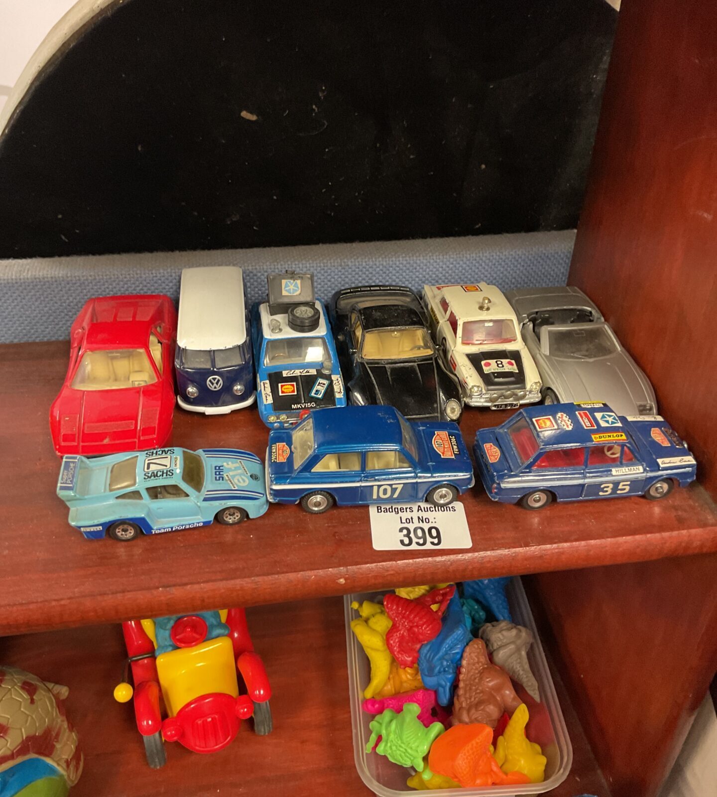 Selection of vintage dinky and mc toy diecast models