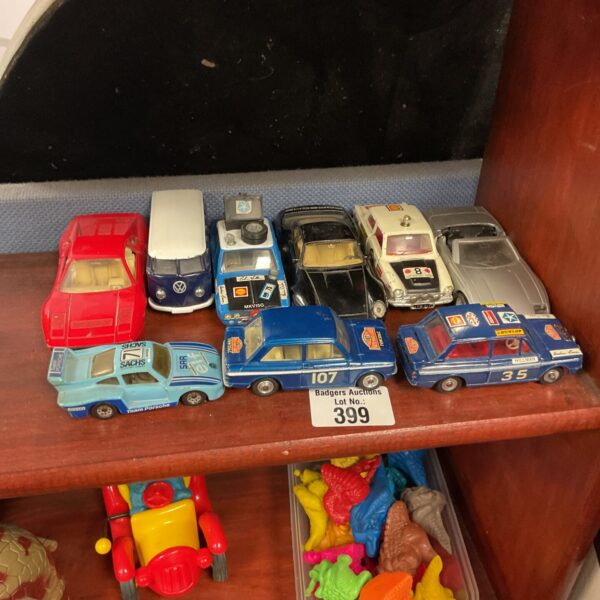 Selection of vintage dinky and mc toy diecast models