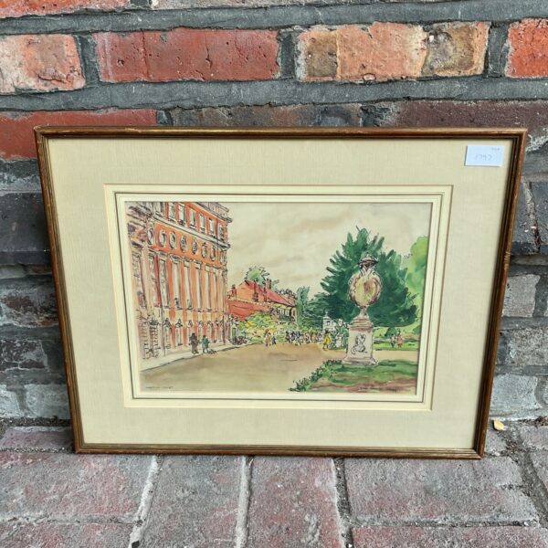 Bess deeries brady framed watercolour if hampton court palace
