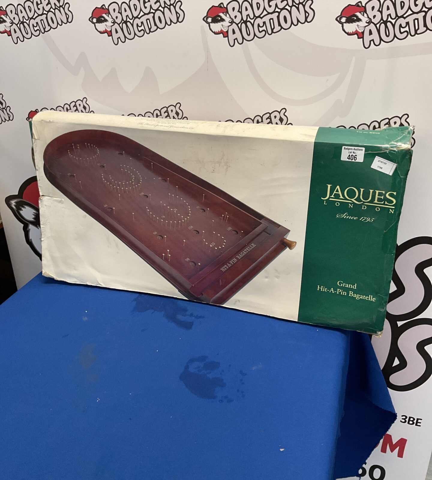 Boxed jaques grand hit a pin bagatelle board
