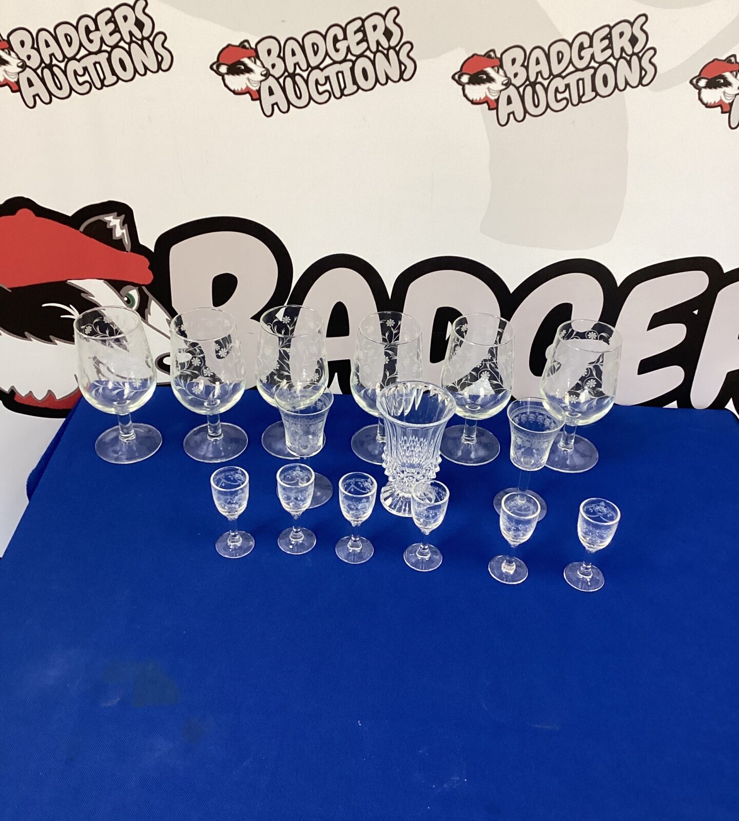 Selection of vintage Crystal Glasses