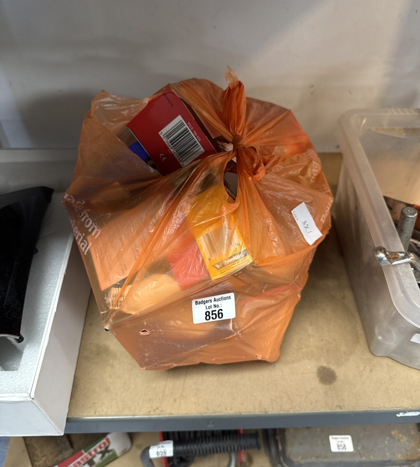 Bag of assorted new light bulbs