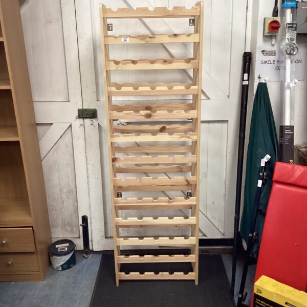 Large wooden wine rack