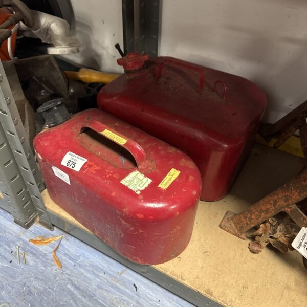 Two fuel cans