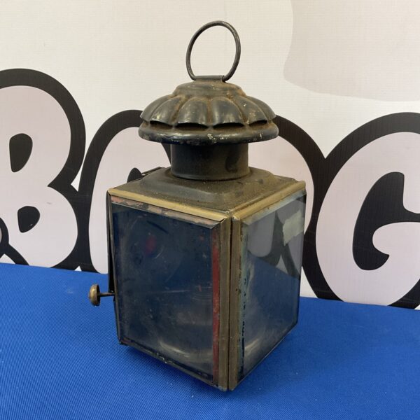 Vintage British rail signal lantern