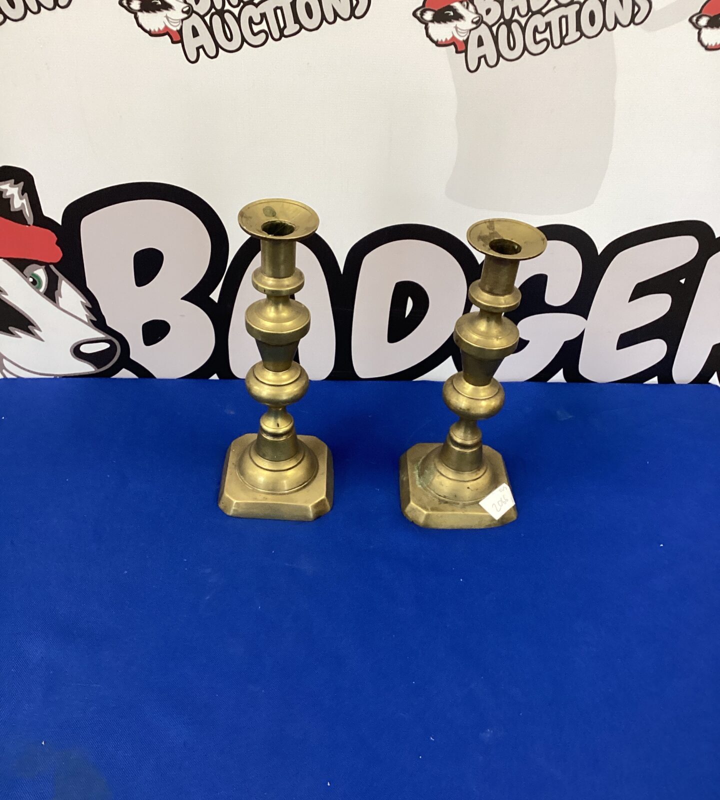 Pair of Vintage Brass Candlesticks