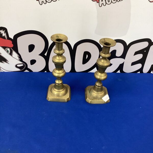 Pair of Vintage Brass Candlesticks
