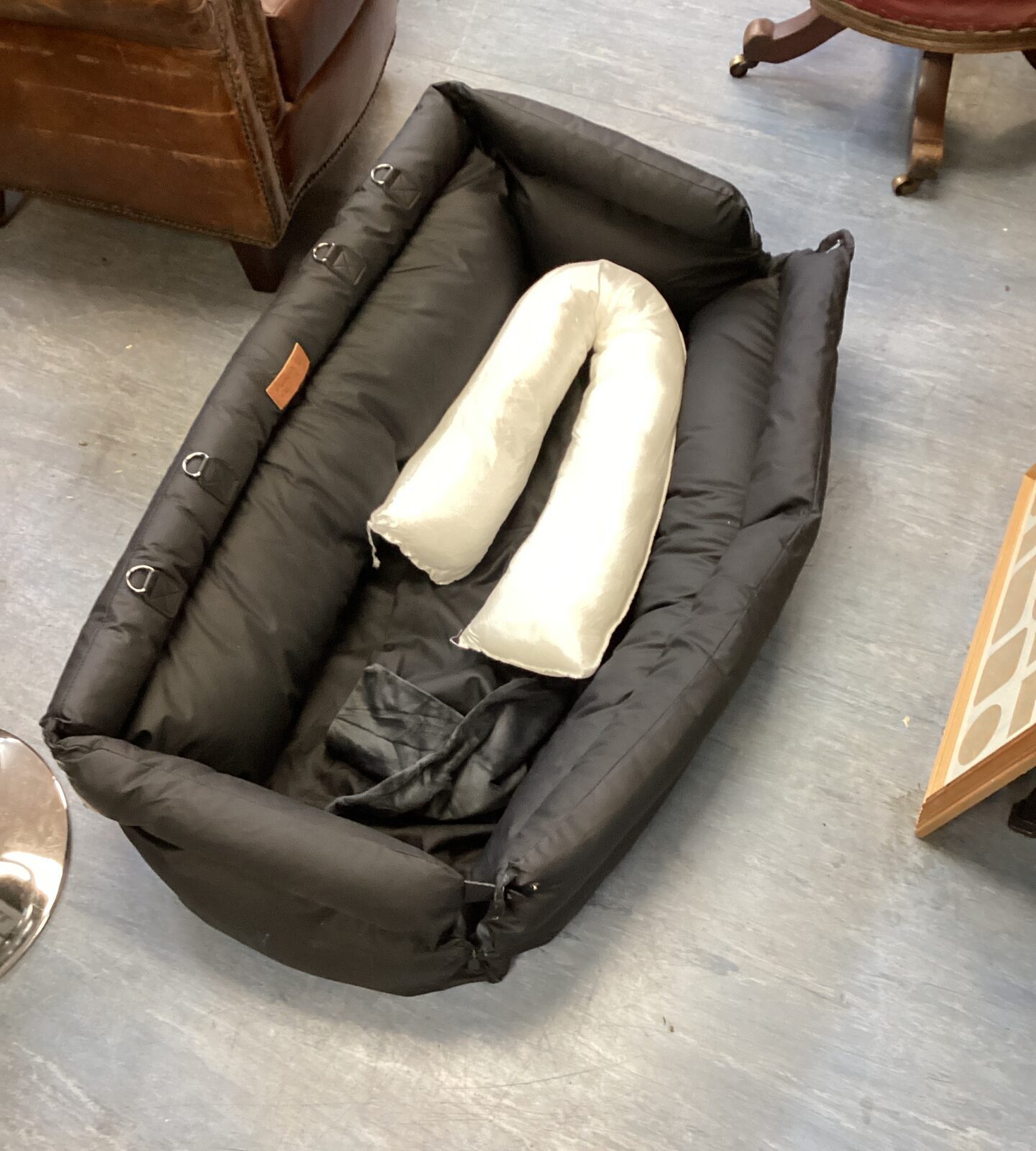 funny fuzzy dog bed