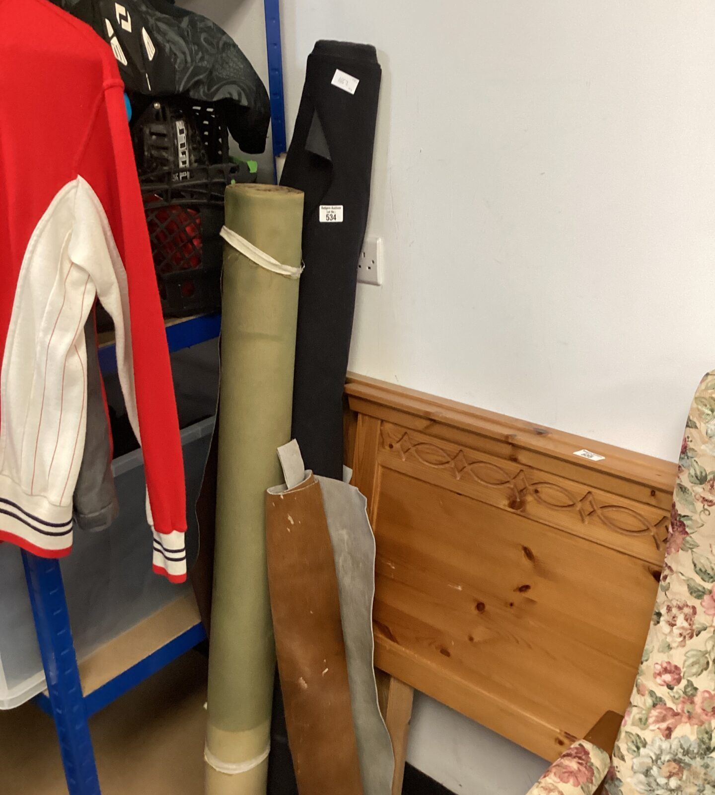 Three Faux Leatherfabric rolls