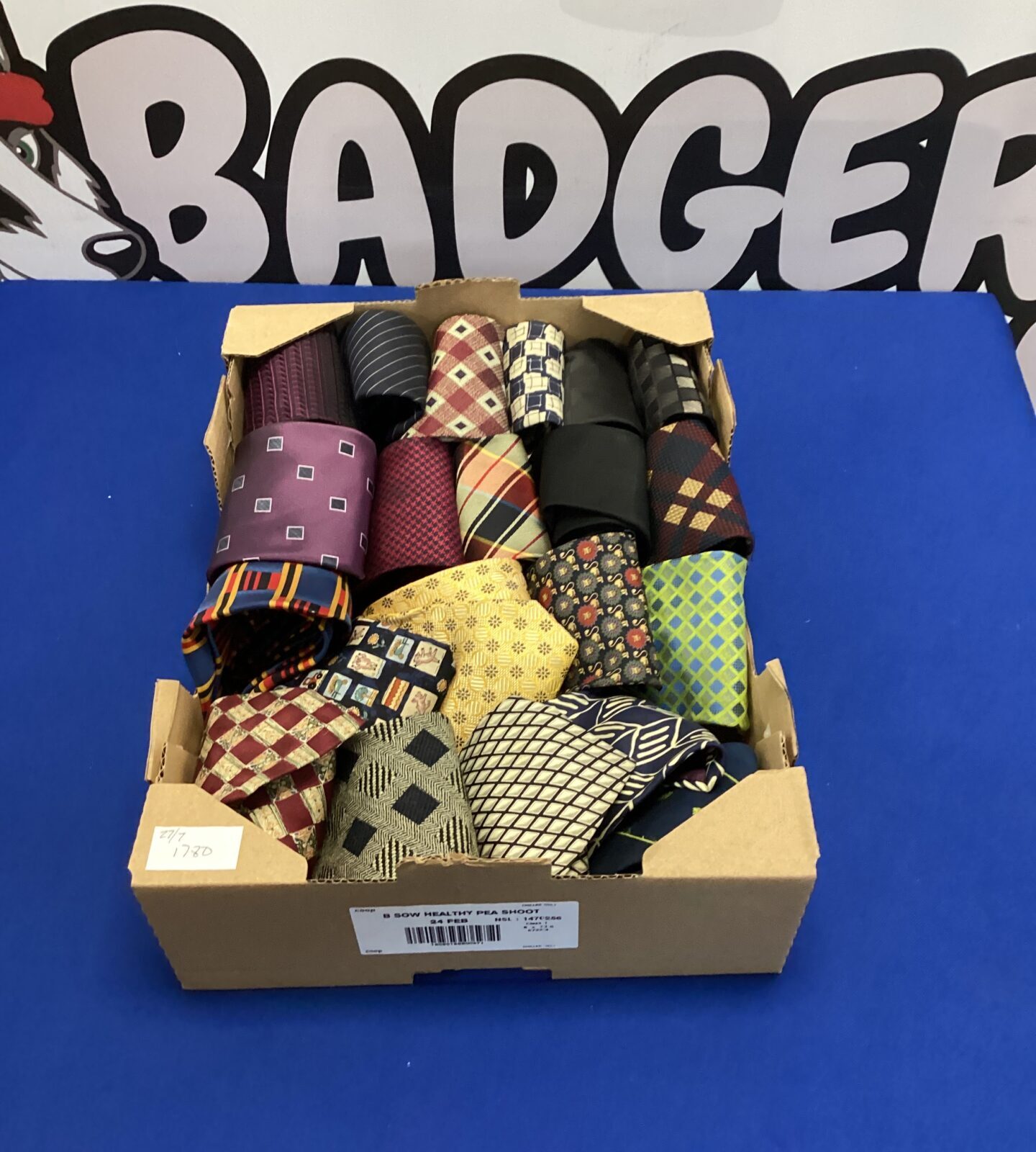 Box of assorted ties inc silk