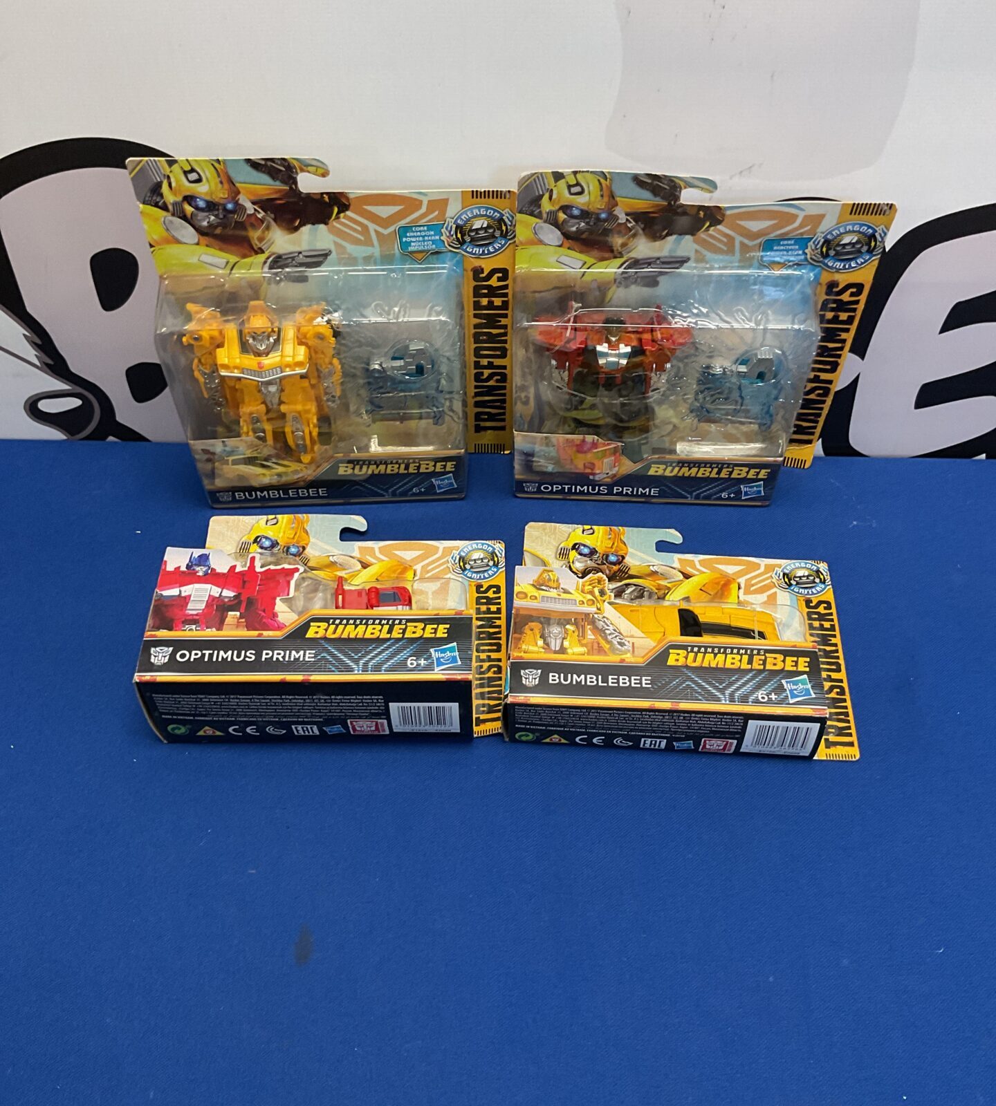 Selection of four new hasbro transformers toys