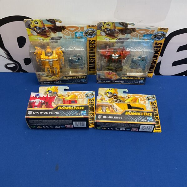 Selection of four new hasbro transformers toys