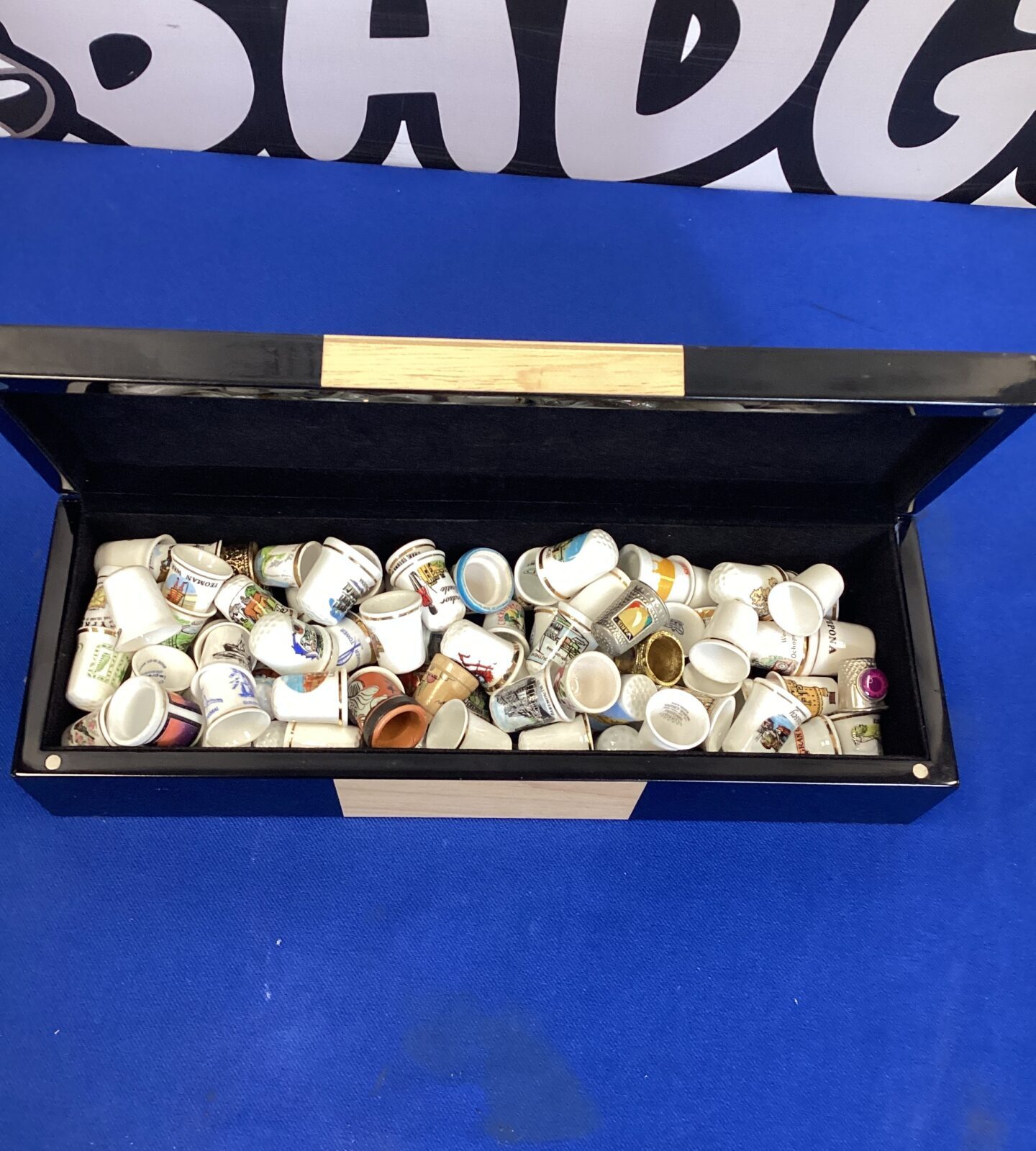 Large collection of China Thimbles