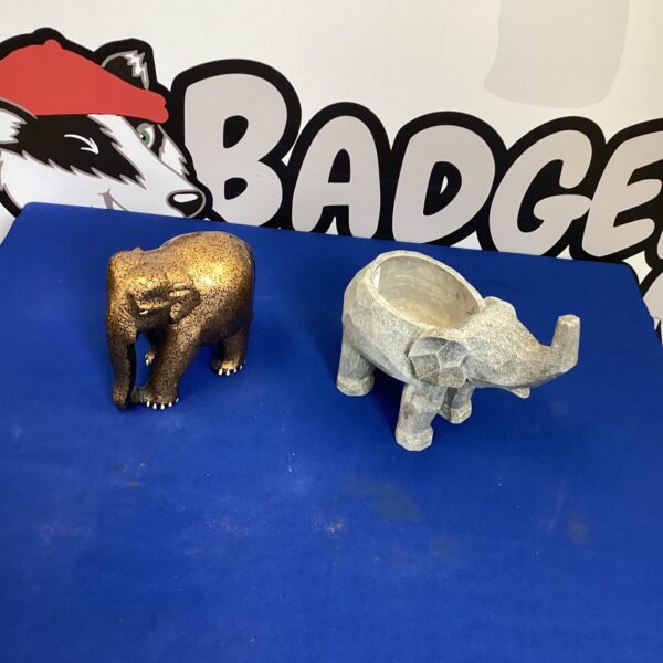 Two Elephant Ornaments