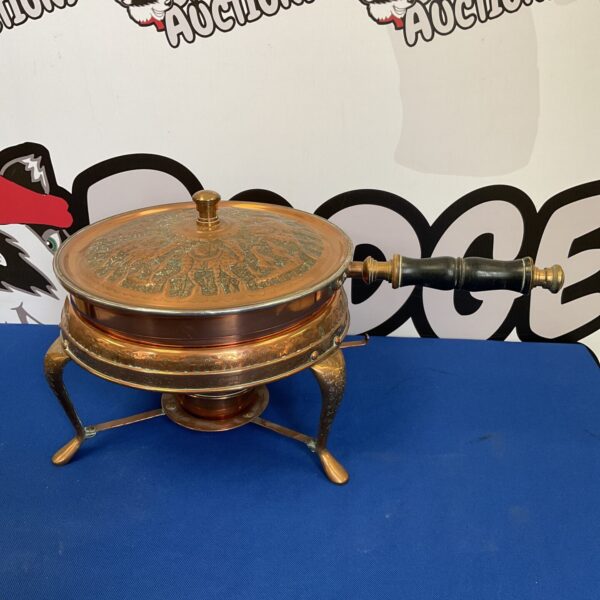 Vintage middle eastern copper chaffing dish