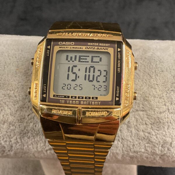 casio digital gilt watch Working