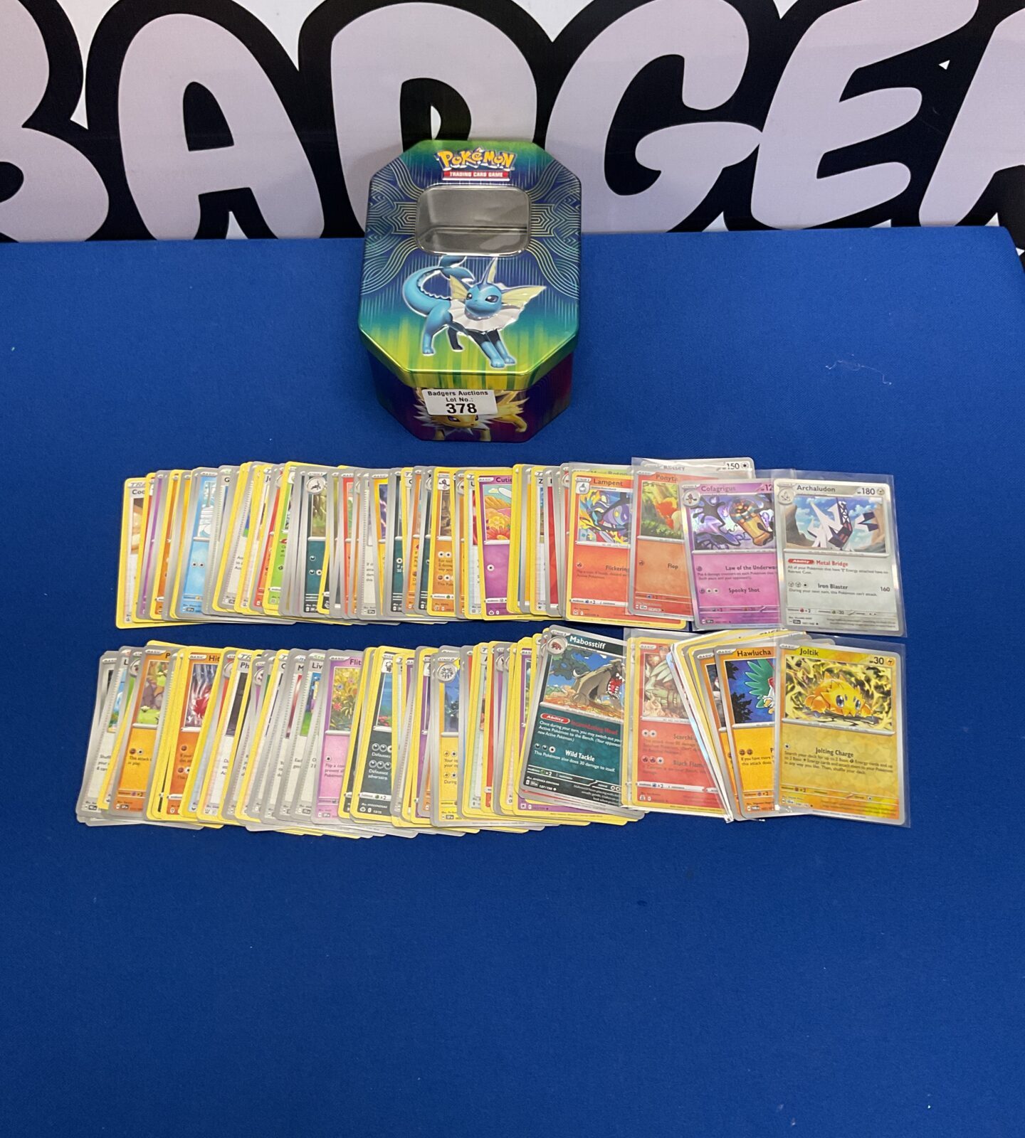 Tin of pokemon cards inc holos