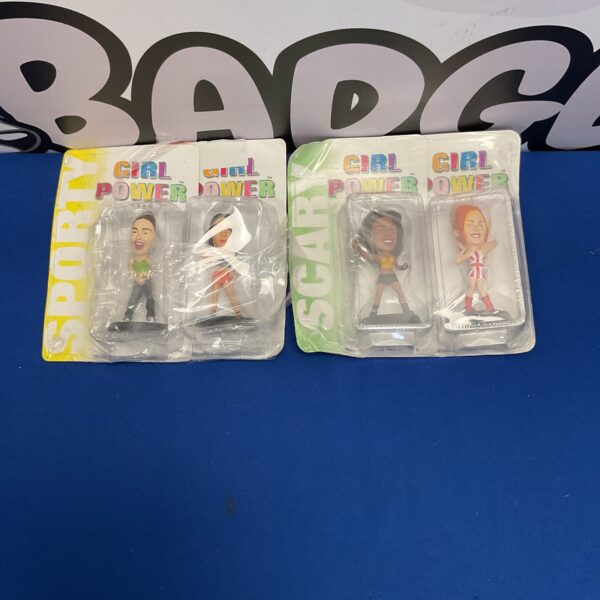 Two girl power figures