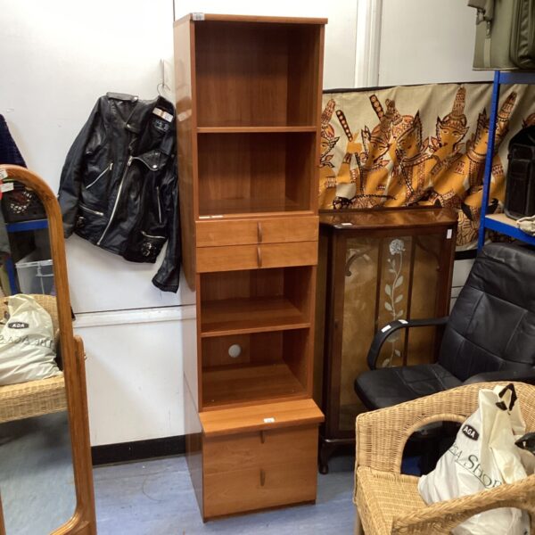 Tall bookcase unit H 75” x W 19” x D 16”