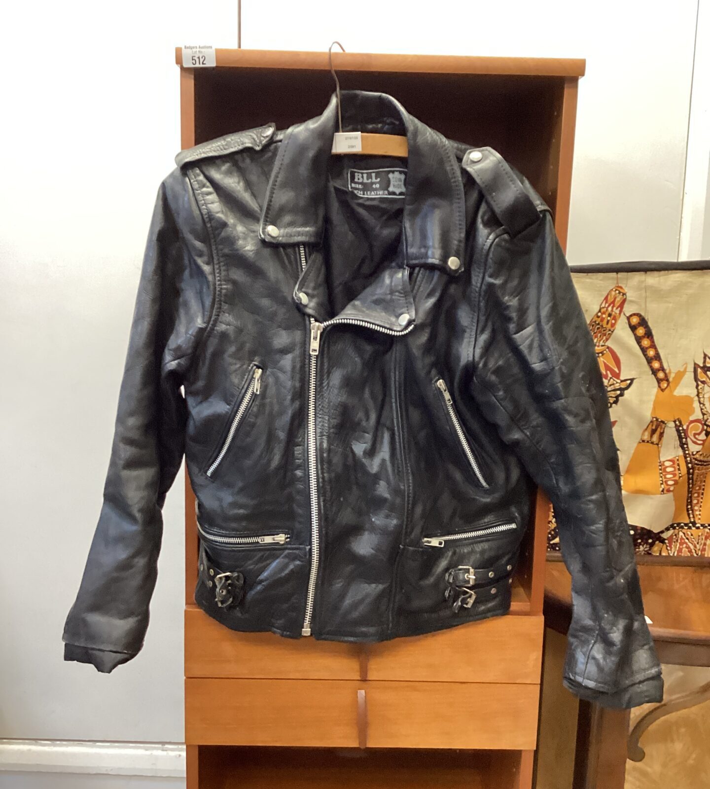 BLL cow hide leather jacket size 40