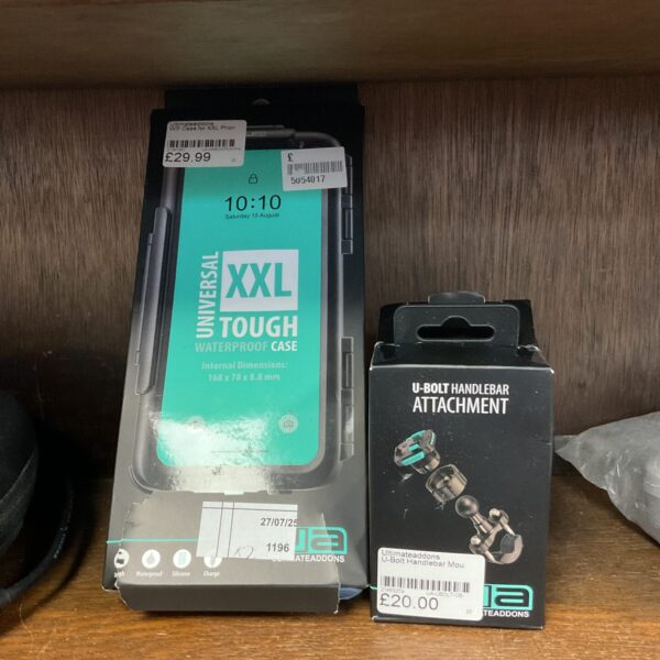 Ultimate addons u-bolt handlebar attachment & xxl tough phone case
