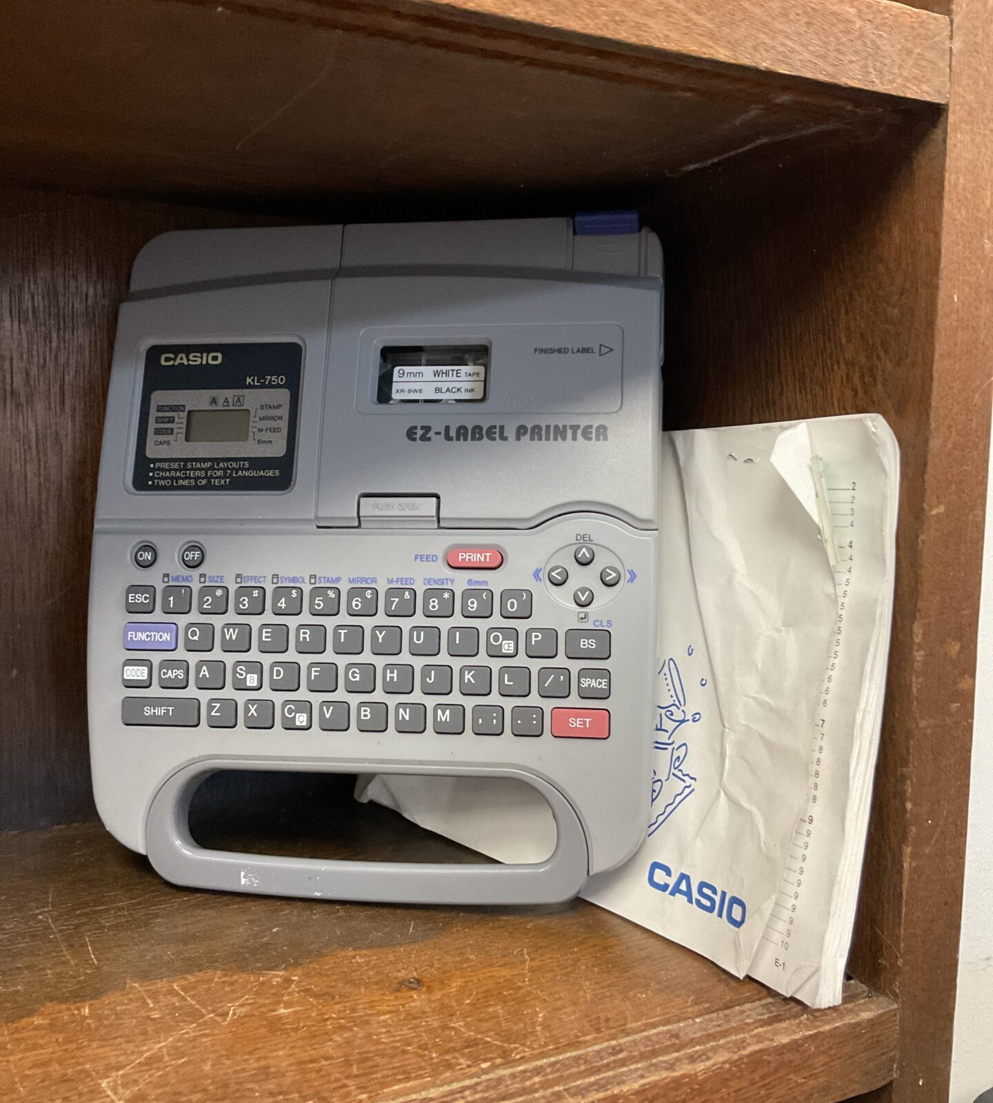 Casio kl-750 ez label printer
