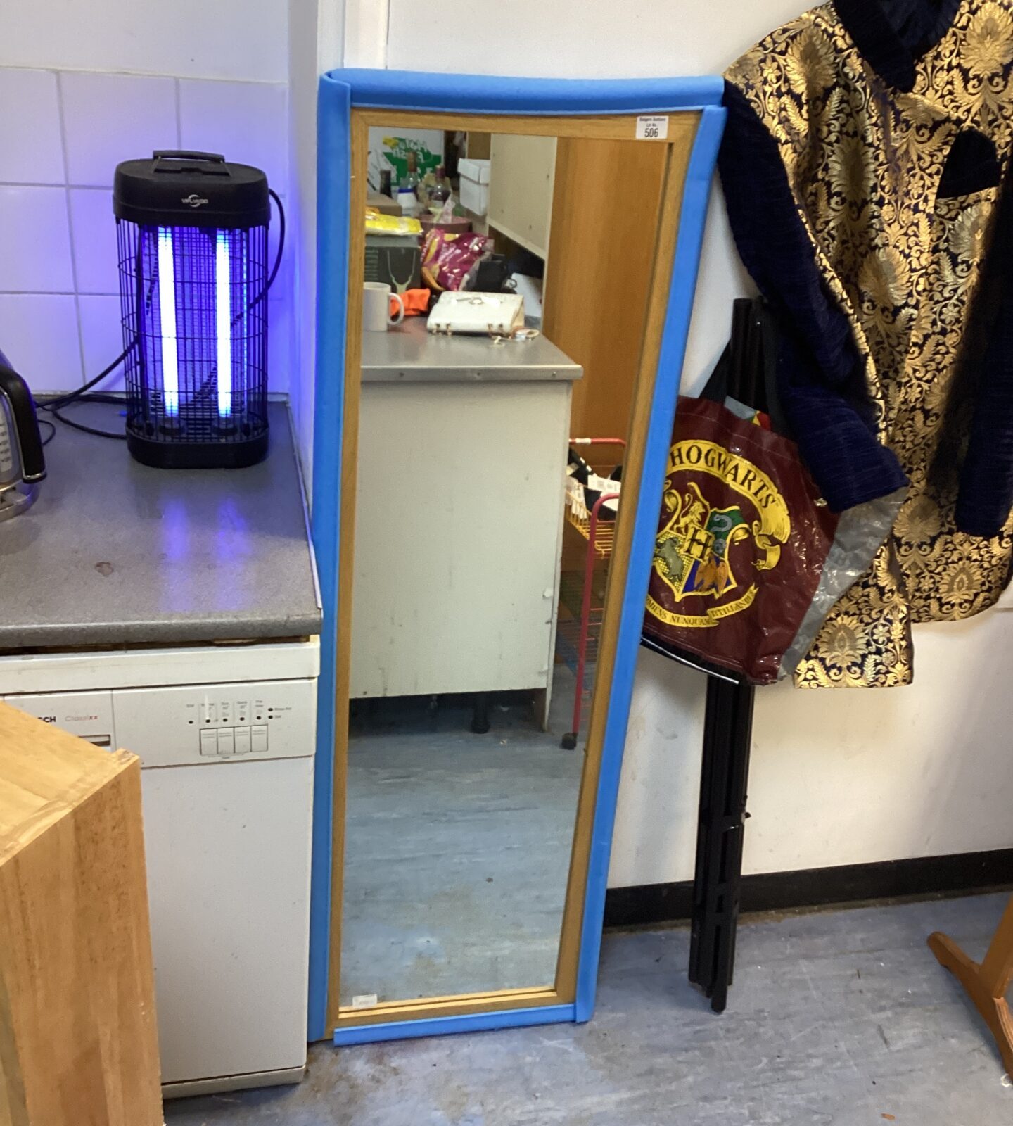 Pine framed mirror