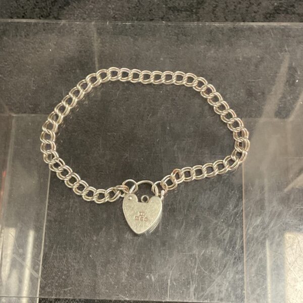 925 Silver Padlock bracelet