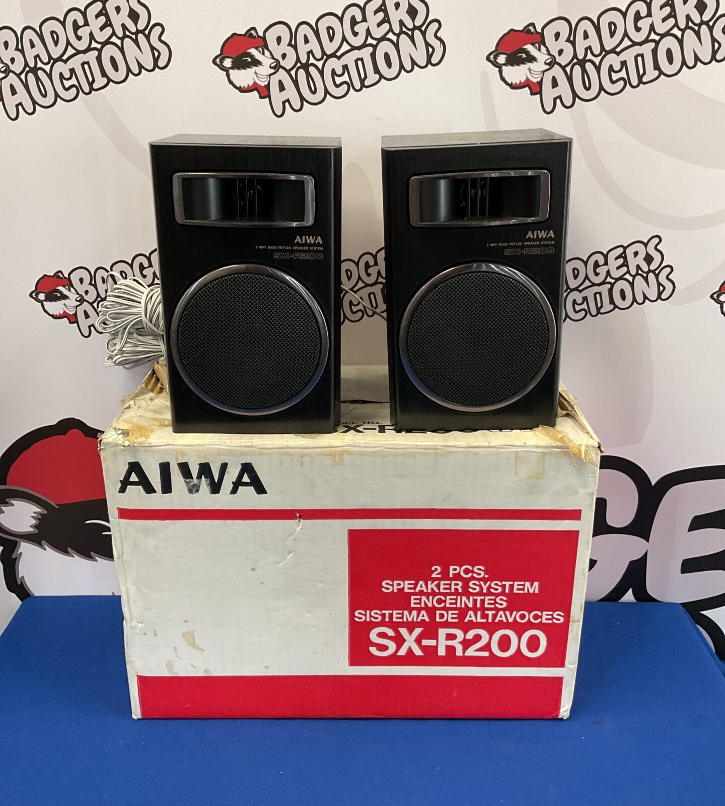 Pair of Aiwa sx-r200 speakers
