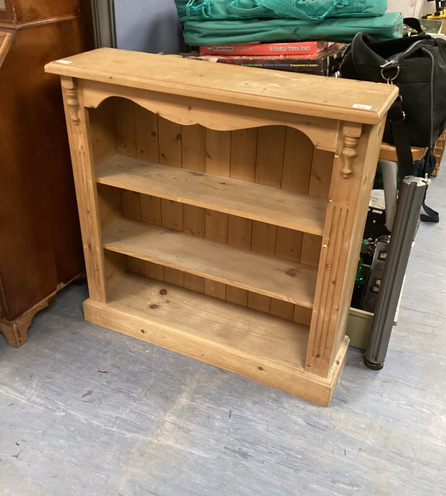 Pine Bookcase  L36”xH36”xD10”