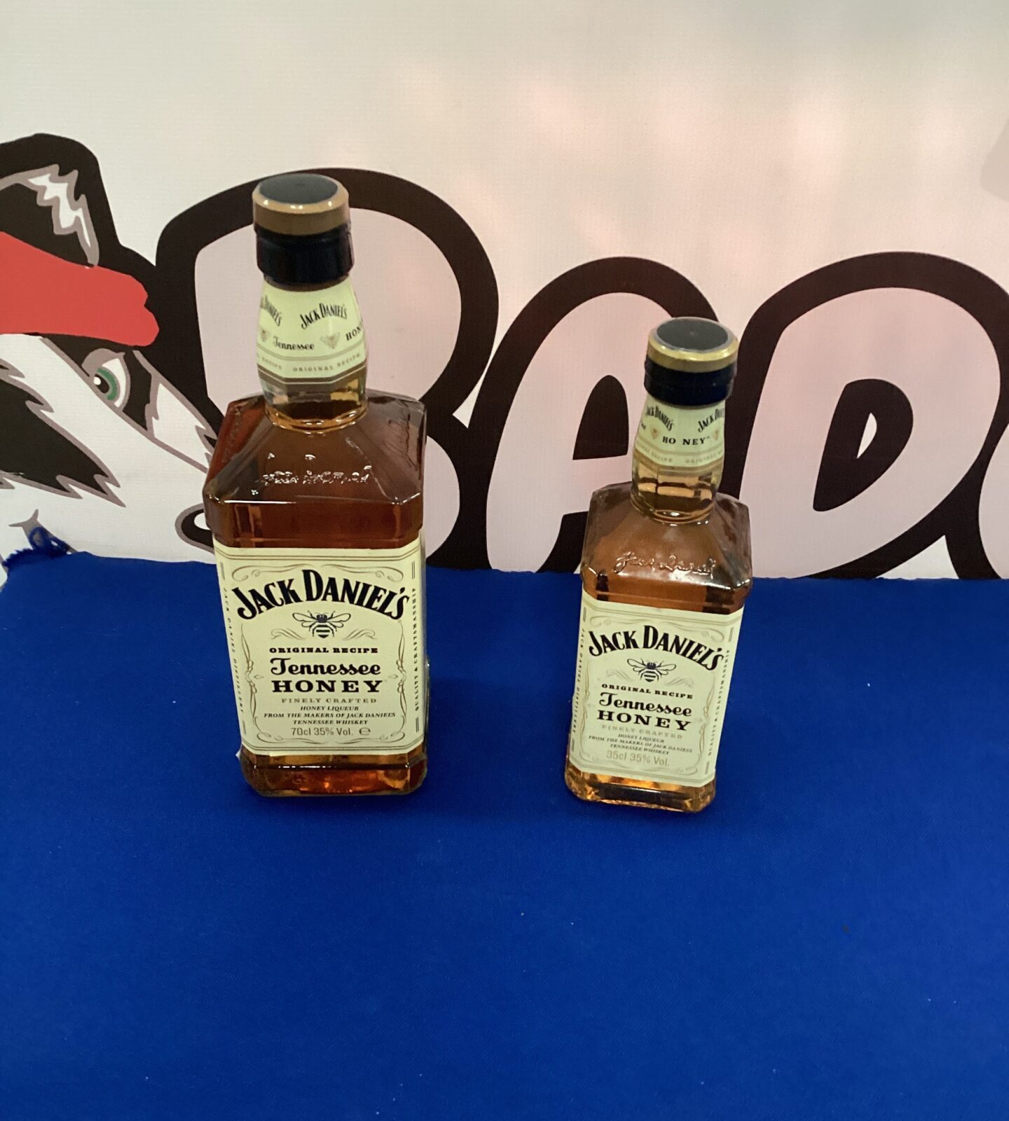 Two Bottles of Jack Daniels Honey Whiskey