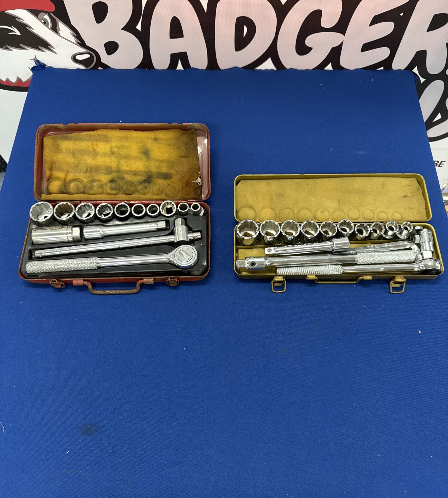 Two 1/2” drive ratchet & socket sets