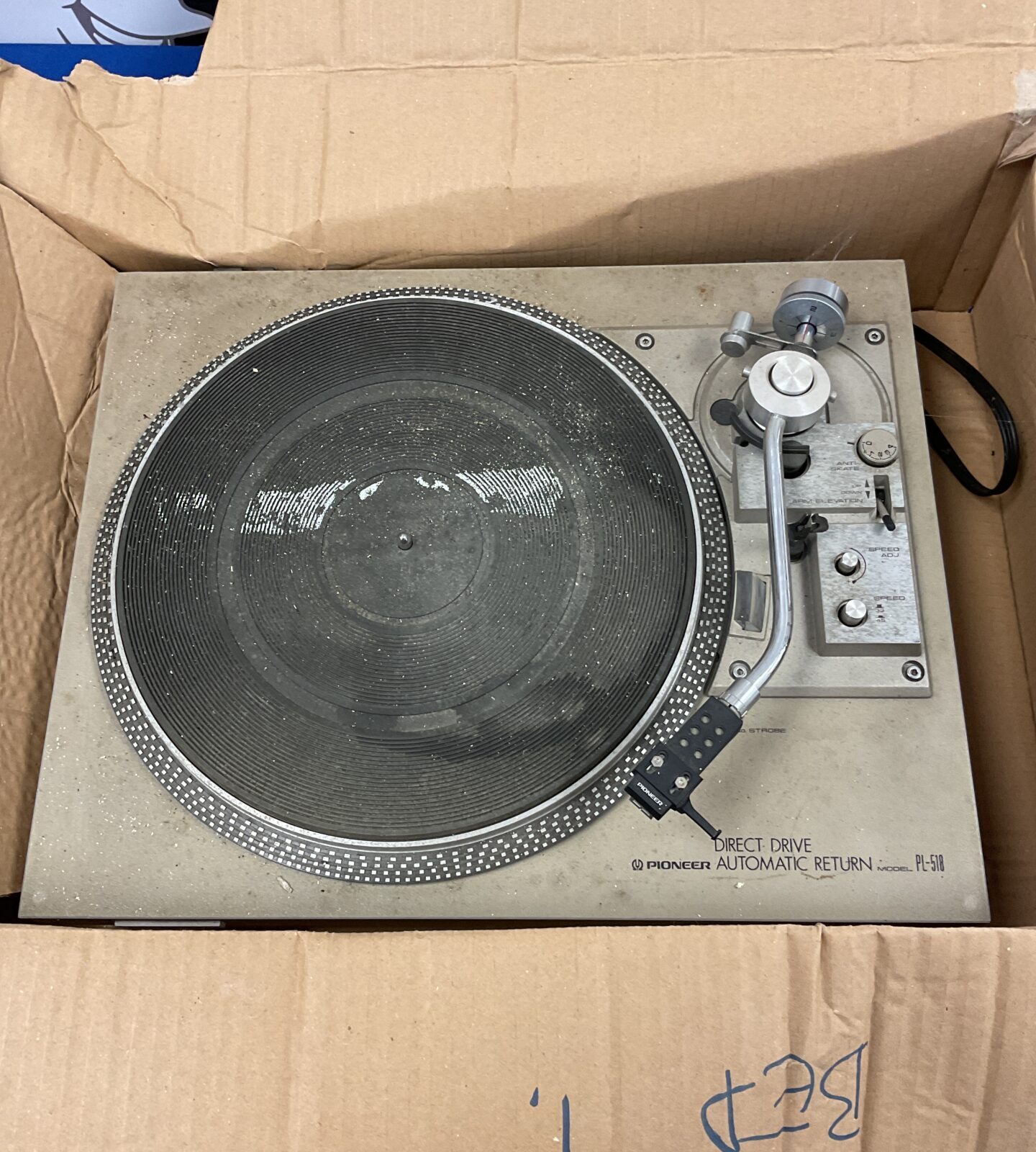 Pioneer pl-518 direct drive turntable record player