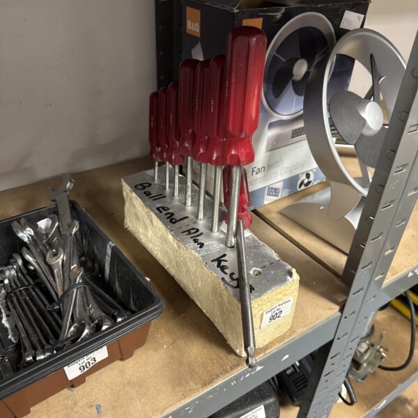 set of ball end Allen key drivers