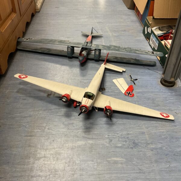 Box of model planes for repairs