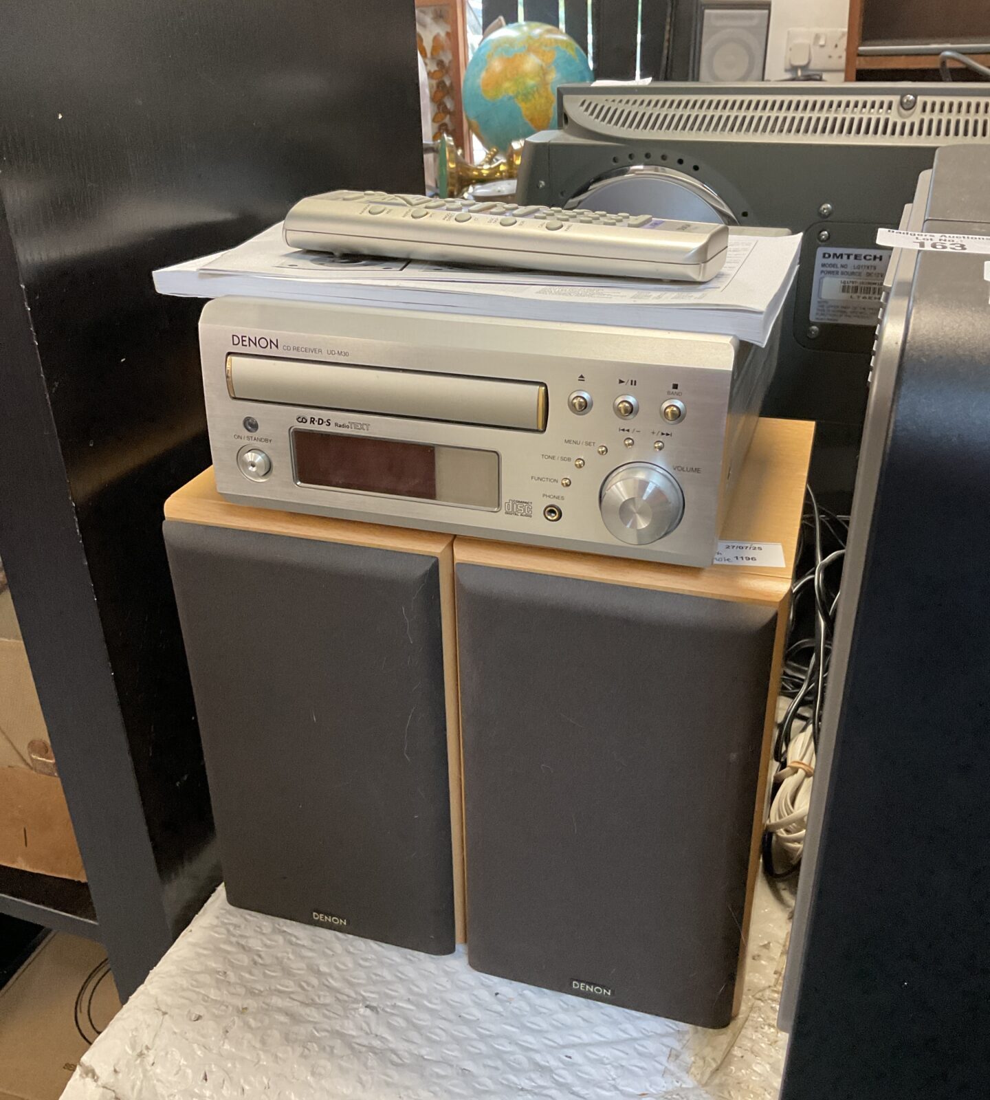 Denon ud-m30 cd receiver hifi system with speakers & remote