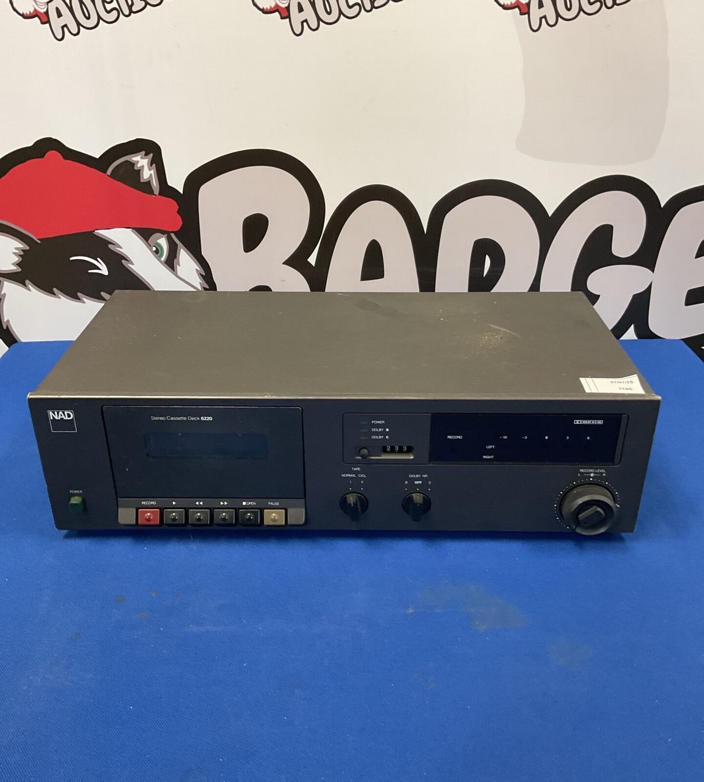 Nad 6220 stereo cassette deck