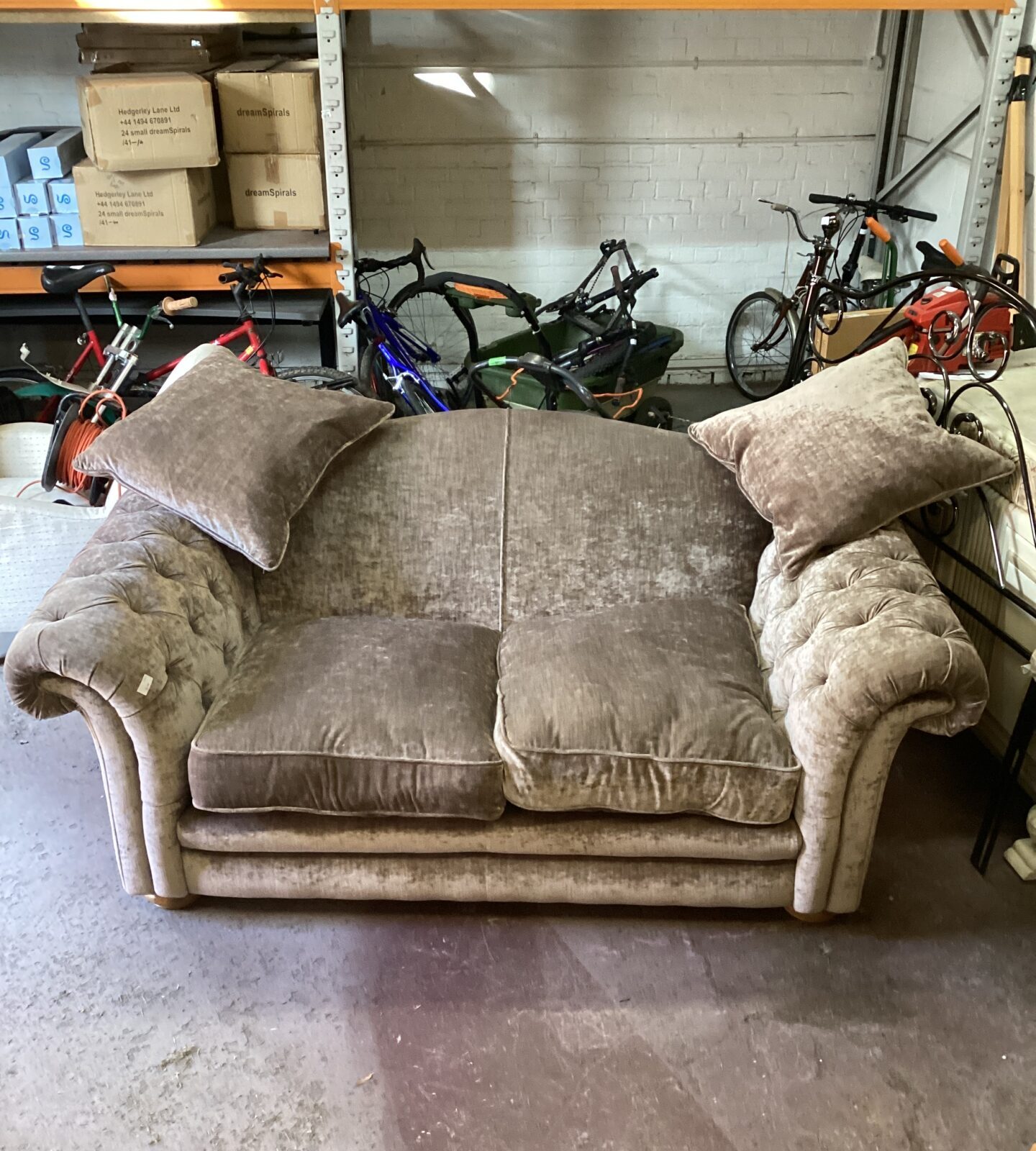 Chesterfield Style Two Seater Sofa
