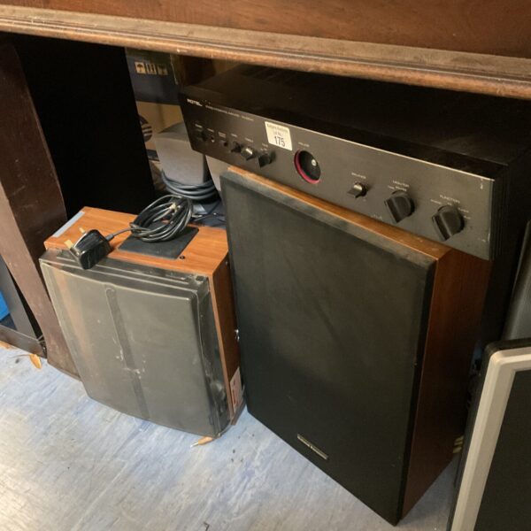 Lot of mixed audio including rotel amplifier & national Panasonic speakers