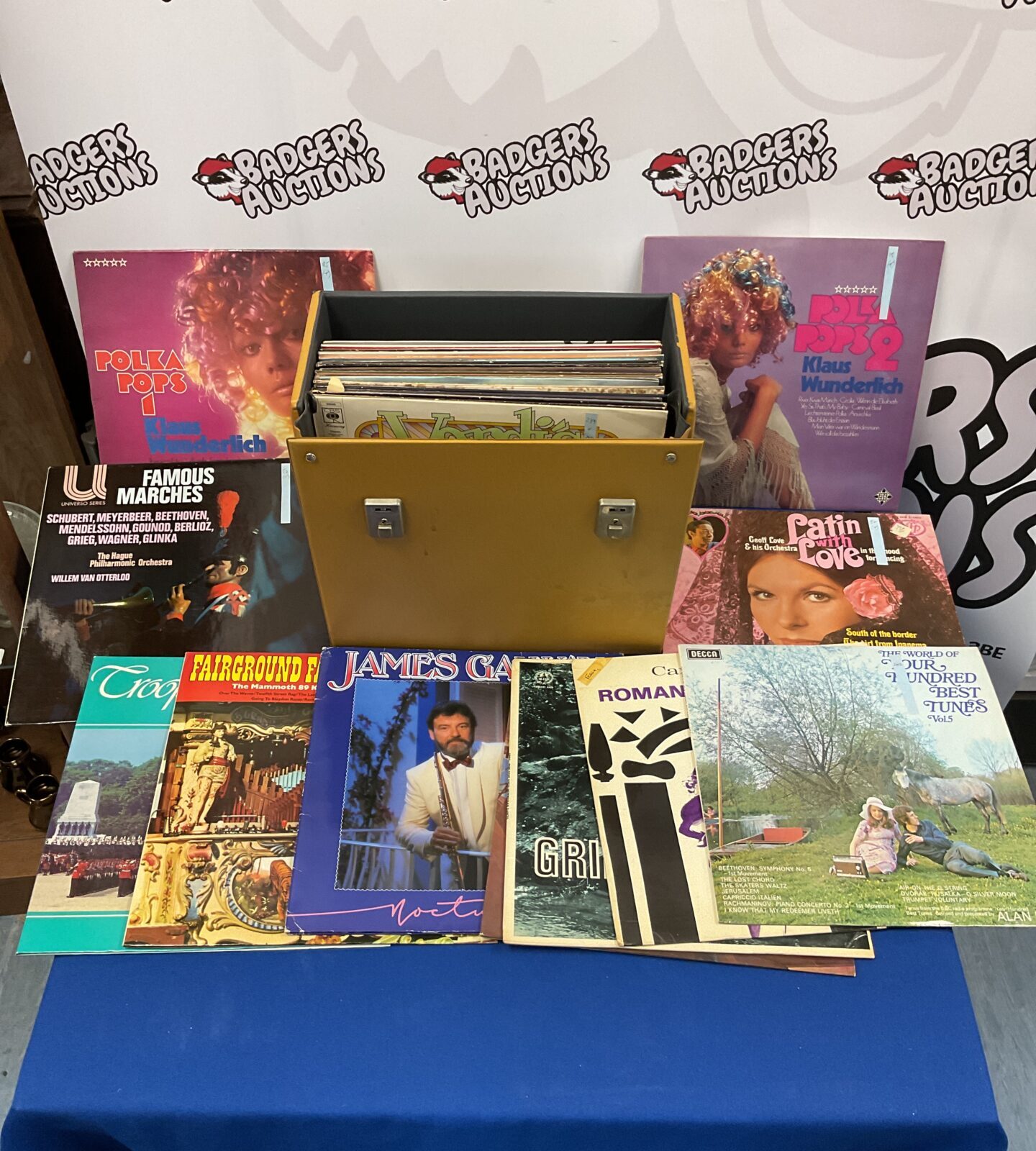 Case of 12” vinyl records