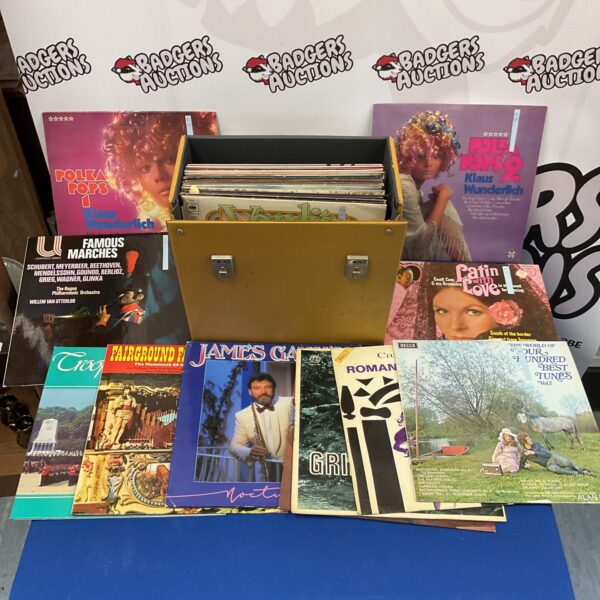 Case of 12” vinyl records