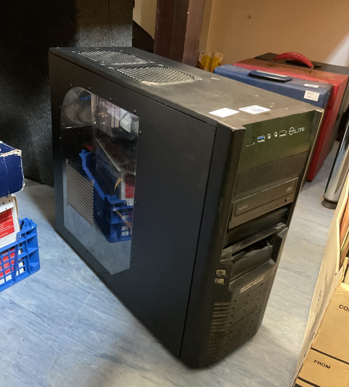 Elite cooler master tower pc computer with msi gtx 960 graphics card