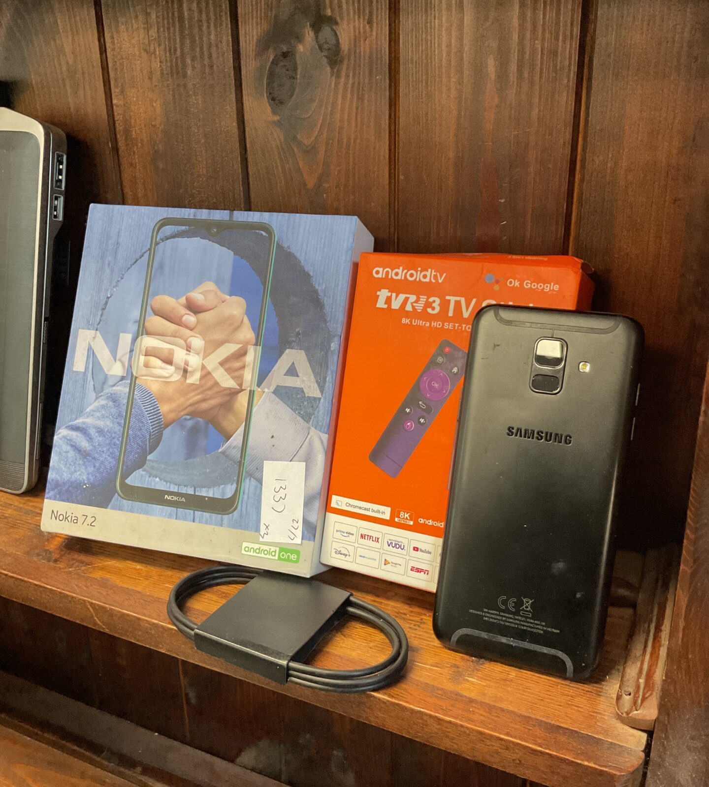 Nokia 7.2, android tv stick & samsung galaxy phone