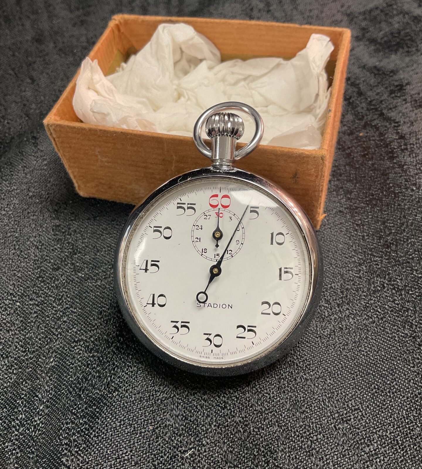 Vintage station stopwatch working