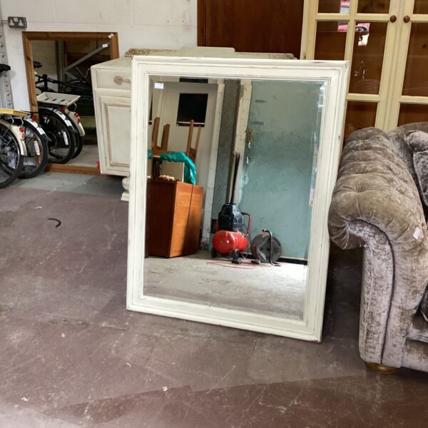 Wood Framed Bevel Edge Mirror 46”x 36”